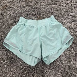 Hotty hot teal lululemon “tall” 4” short